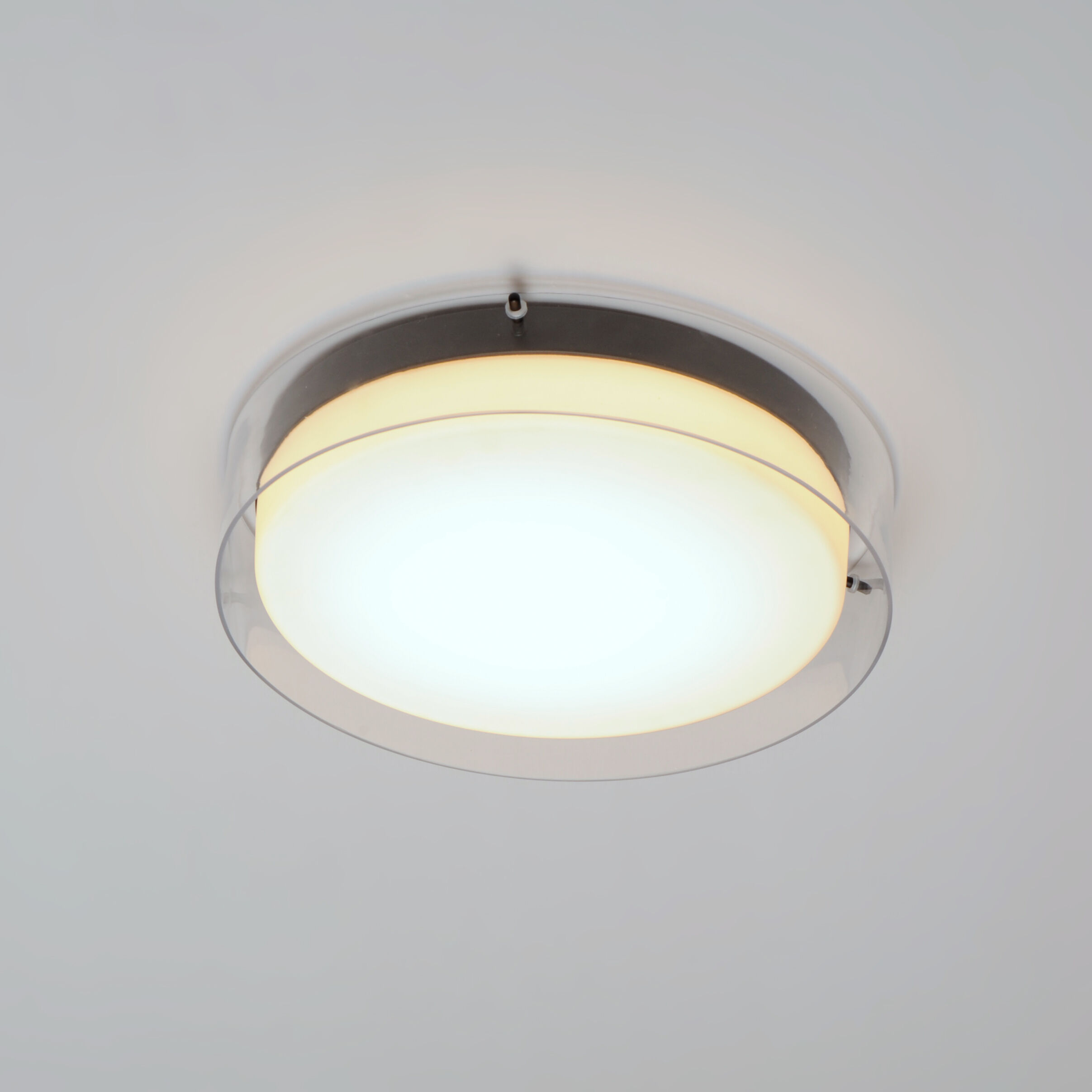 Duo LED 20 inch Black Flush Mount Ceiling Light