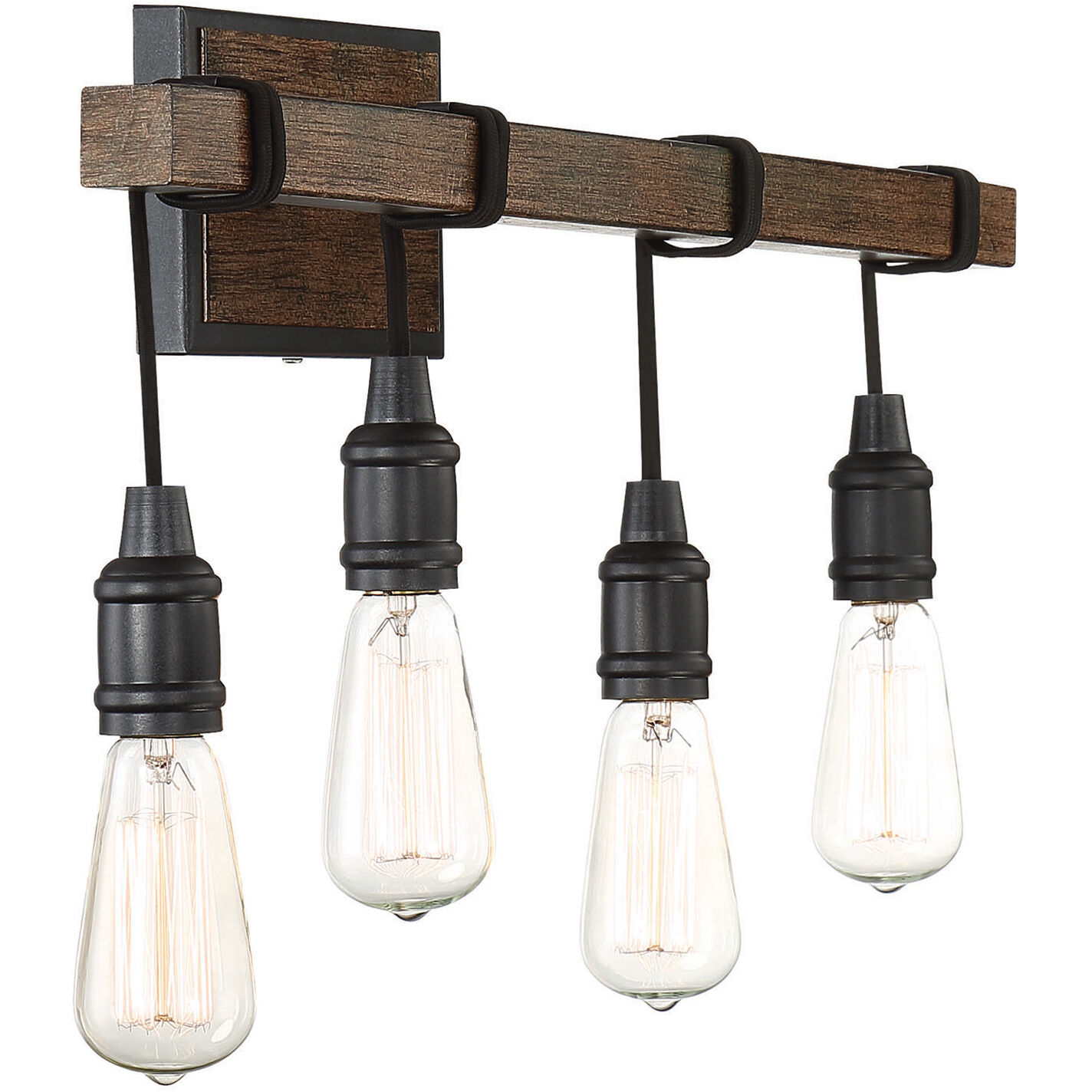 Burgess 4 Light 28 inch Durango Bathroom Vanity Light Wall Light