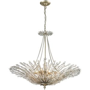 Viva 8 Light 37 inch Polished Chrome Chandelier Ceiling Light