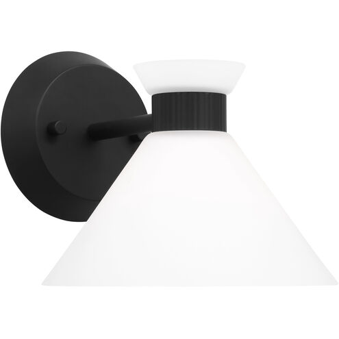 Drew & Jonathan Belcarra 1 Light 7.5 inch Midnight Black Sconce Wall Light