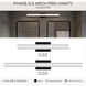 Phase 6.3 LED 36 inch Black Linear Vanity Light Wall Light