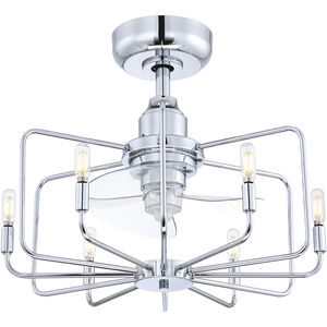 Influencer 14 inch Chrome with Clear Blades Fan-Uni