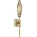 Rock Crystal LED 4.5 inch Gilded Brass ADA Indoor Sconce Wall Light, Belvedere