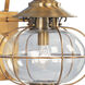 Harbor 1 Light 20 inch Flemish Brass Large Outdoor Wall Lantern