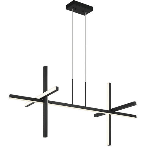 Crosley 4 Light 20 inch Matte Black Pendant Ceiling Light