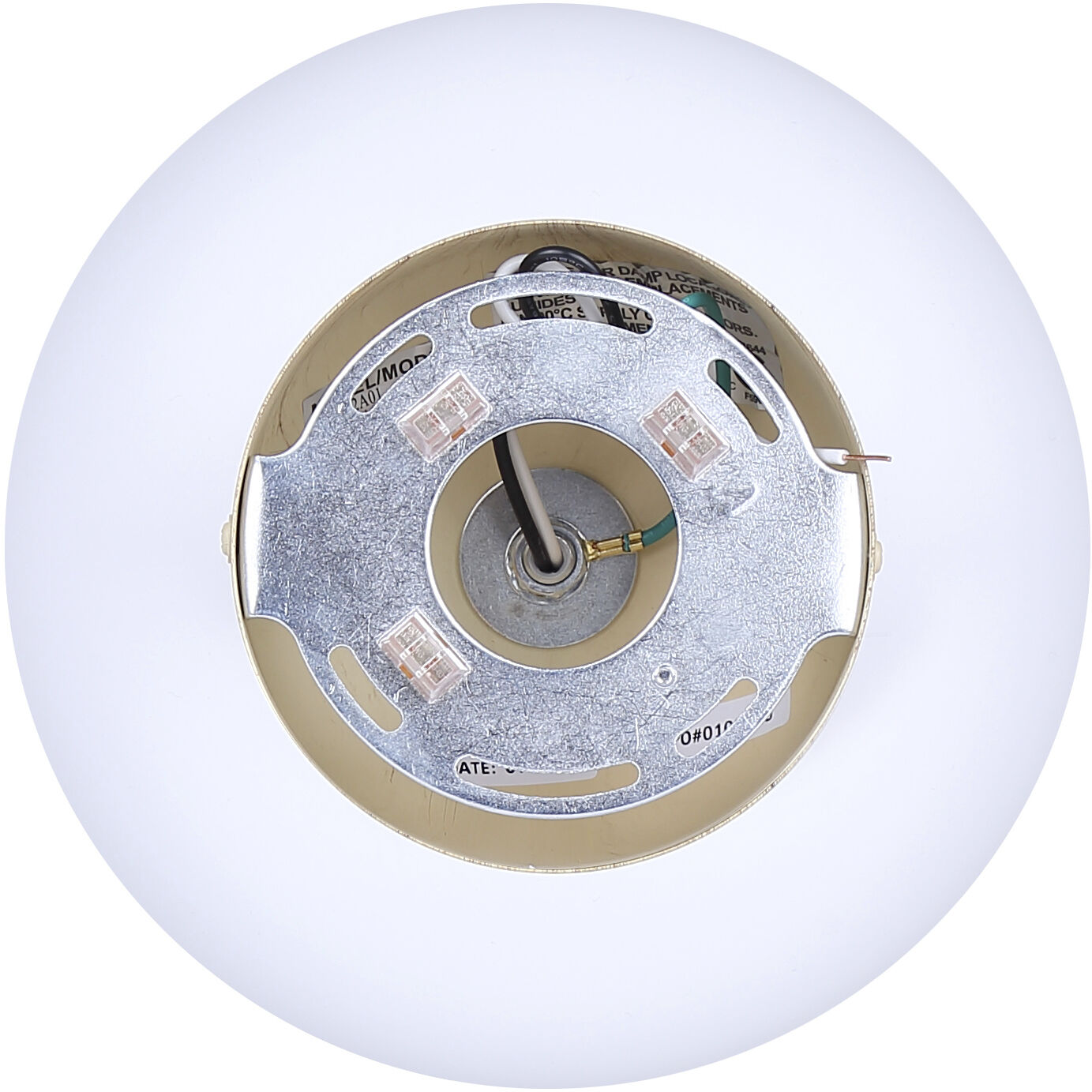 Caleb 1 Light 9 inch Matte White & Wood Flush Mount Ceiling Light