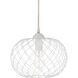 Matilda 1 Light 12 inch White Pendant Ceiling Light