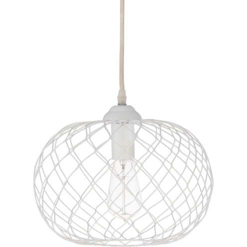 Matilda 1 Light 12 inch White Pendant Ceiling Light