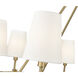 Adorra 8 Light 40 inch Vintage Brass Chandelier Ceiling Light