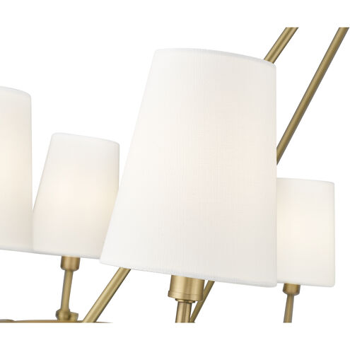 Adorra 8 Light 40 inch Vintage Brass Chandelier Ceiling Light