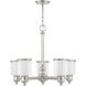 Middlebush 5 Light 25 inch Polished Nickel Chandelier Ceiling Light