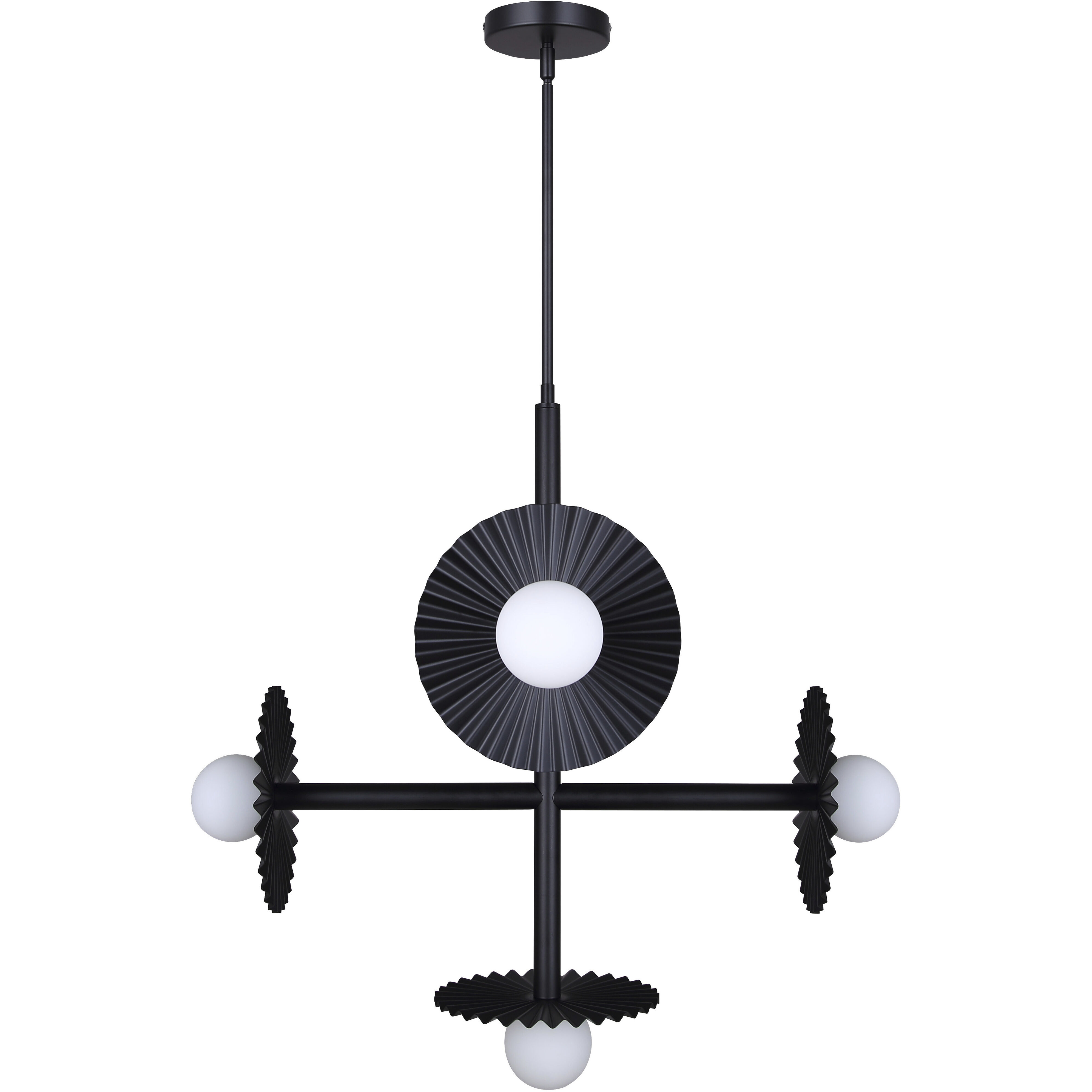 Payton 5 Light 27.5 inch Black Chandelier Ceiling Light