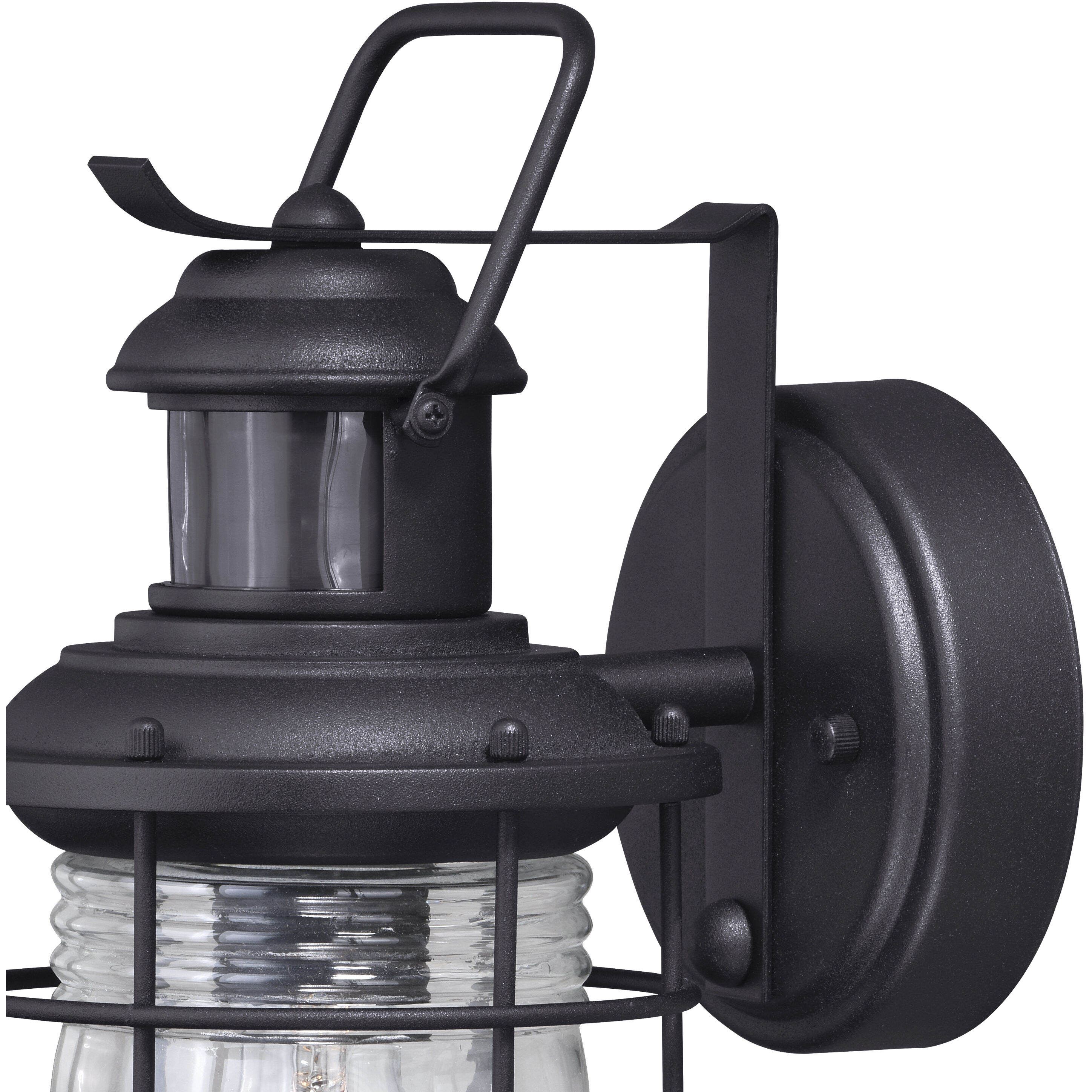 Hyannis Textured Black Outdoor Motion Sensor