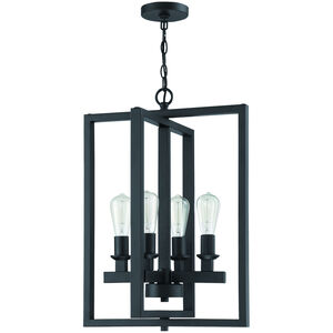 Neighborhood Chicago 4 Light 18 inch Flat Black Foyer Light Ceiling Light