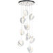 Riza 9 Light 21.1 inch White Pendant Ceiling Light