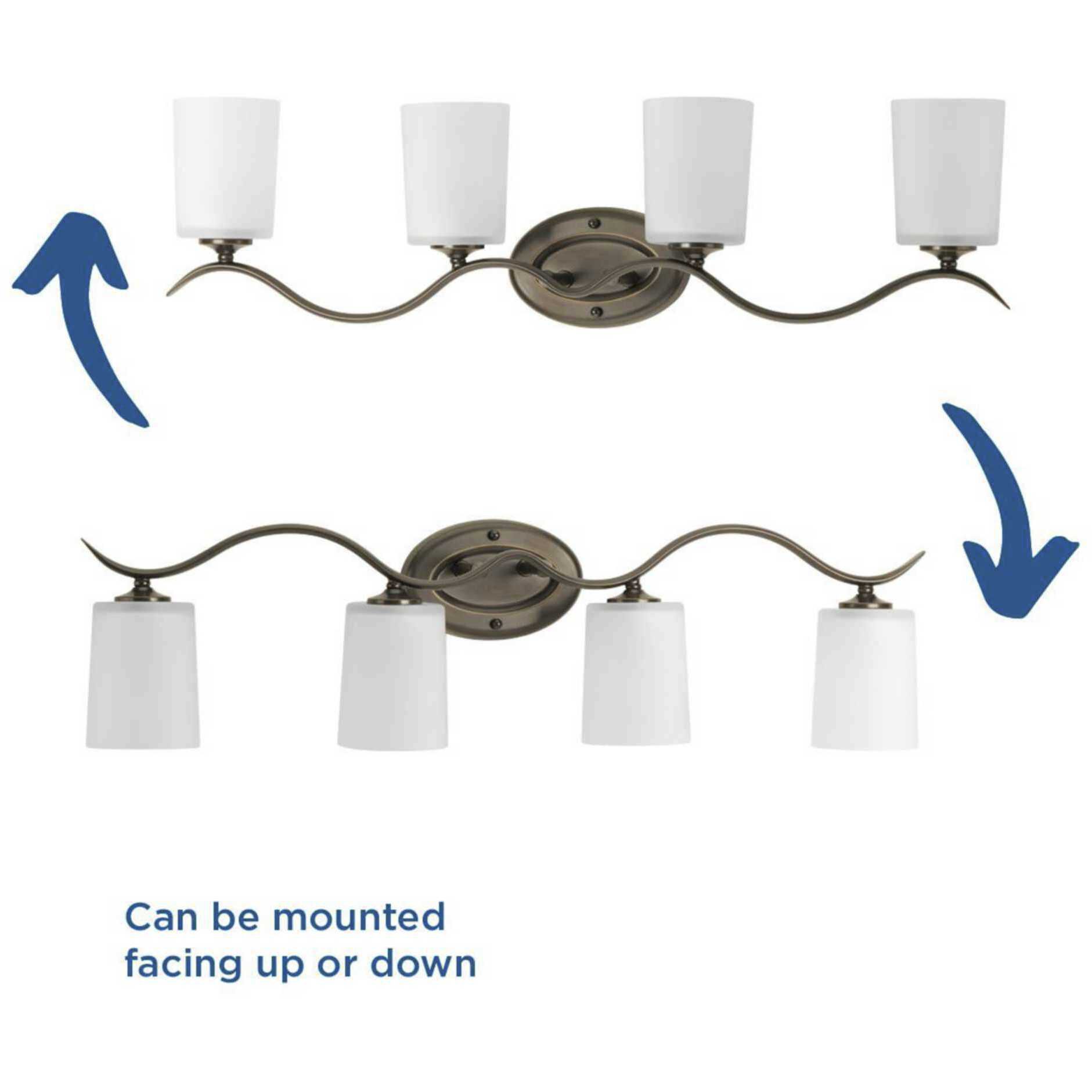 Inspire 4 Light 31 inch Antique Bronze Bath Vanity Wall Light