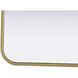 Remy 48 X 30 inch Brass Mirror