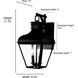 Edenton 2 Light 17.75 inch Matte Black Outdoor Wall Sconce