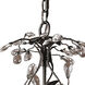 Circeo 5 Light 21 inch Silvered Bronze with Clear Chandelier Ceiling Light