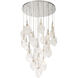 Jateo LED 39.5 inch Polished Nickel Multi Drop Chandelier Ceiling Light