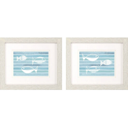 Animals Blue Framed Art