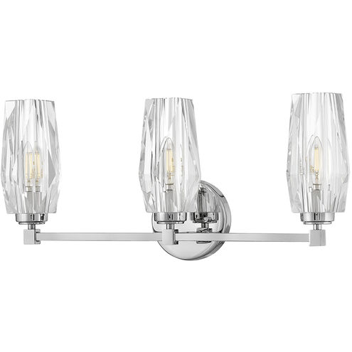 Ana 3 Light 23.5 inch Polished Nickel Bath Light Wall Light