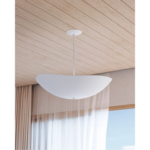 Fabius LED 36 inch White Plaster Pendant Ceiling Light, Large