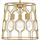 Rellie 3 Light 16 inch Aged Brass Pendant Ceiling Light