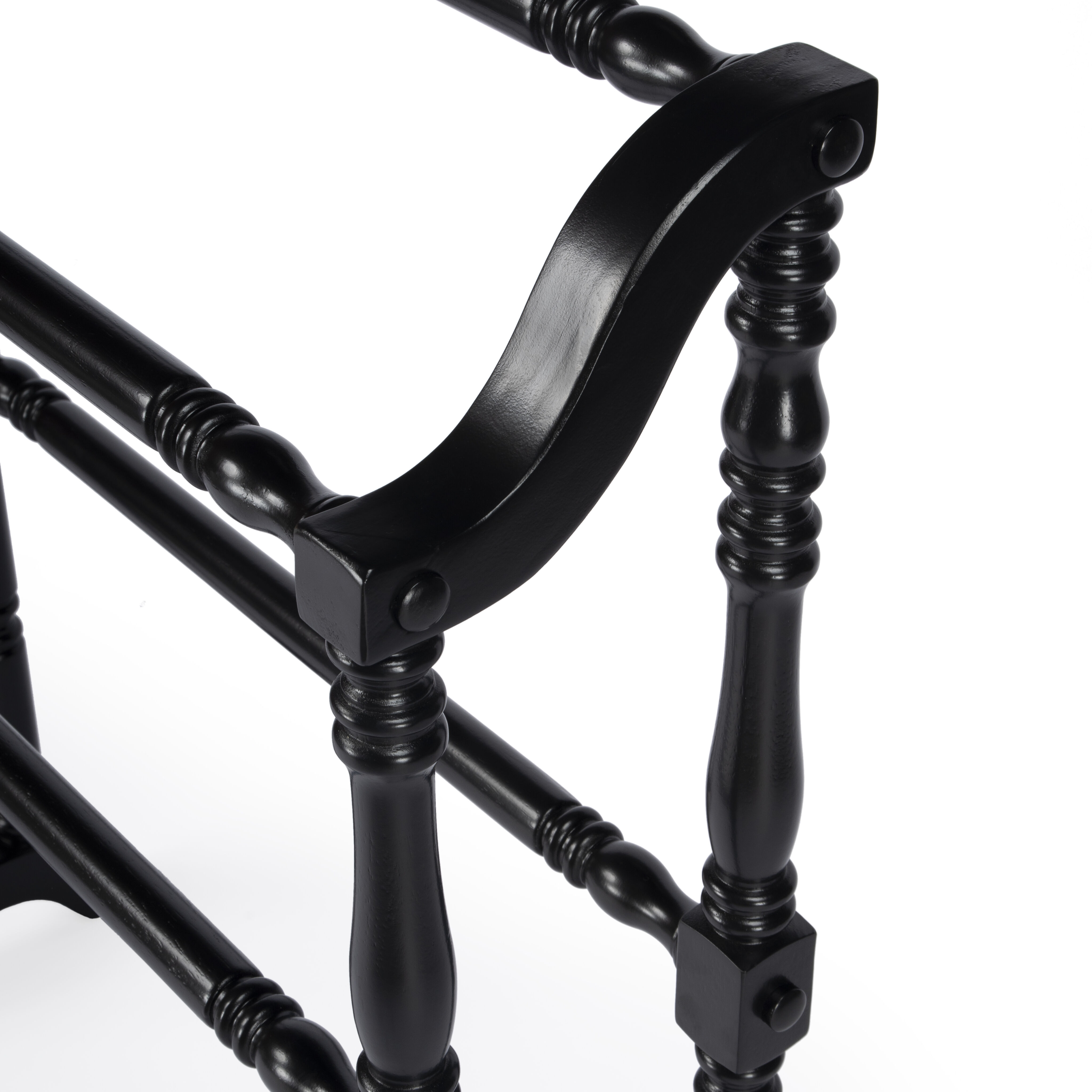 Lillian Blanket Rack in Black