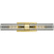 Ballston Urban 2 Light 24 inch Satin Gold Bath Vanity Light Wall Light in Plated Smoke Glass