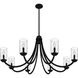 Allard 8 Light 45 inch Matte Black Chandelier Ceiling Light