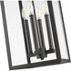 Nova 4 Light 10.5 inch Black Outdoor Chain Mount Ceiling Fixture