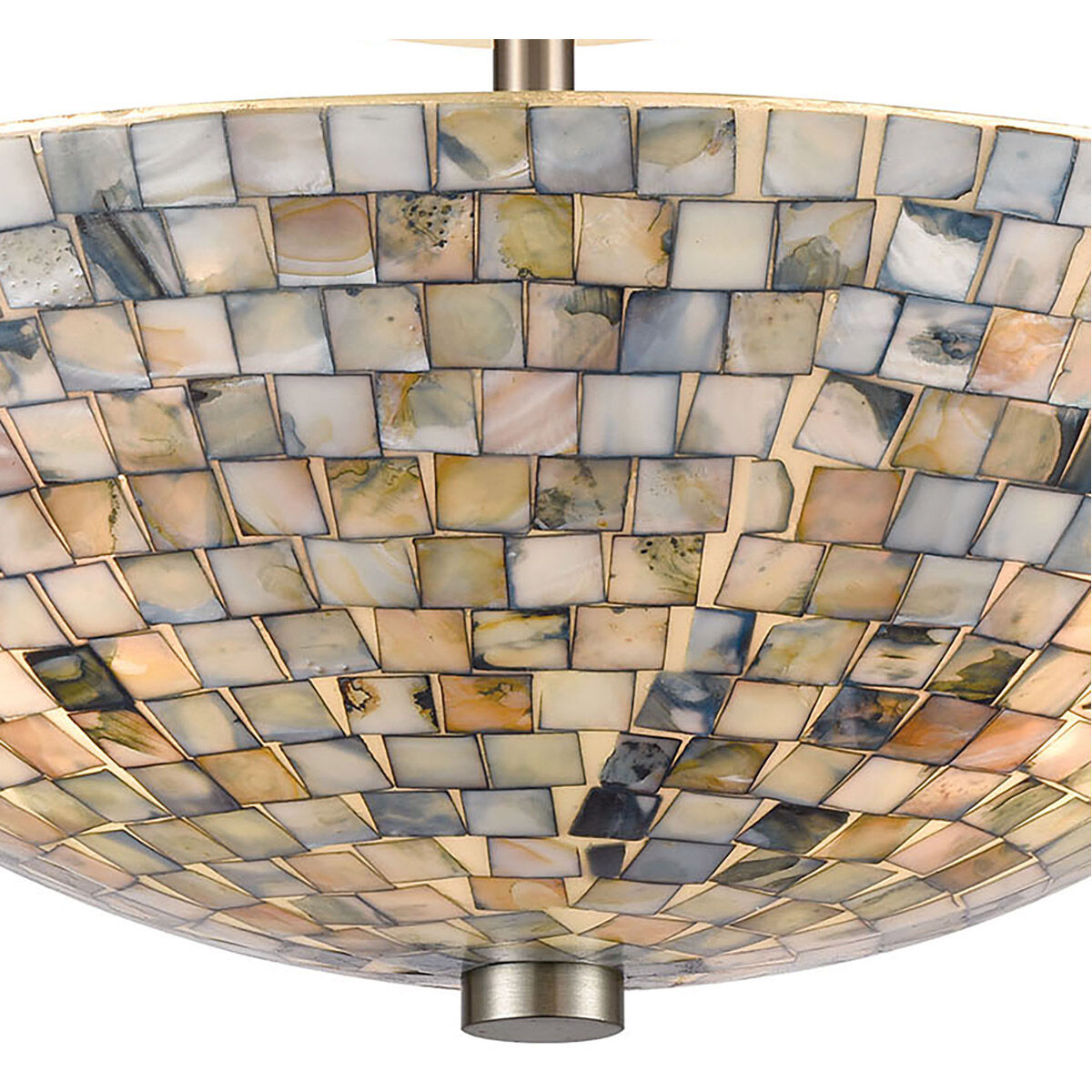 Capiz semi flush mount light deals