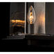 Kingston 1 Light 12.1 inch Coastal Black and Translucent Vintage Platinum Outdoor Sconce in Coastal Black/Translucent Vintage Platinum, Medium