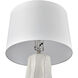 Parker 37.5 inch 150 watt Gloss White Table Lamp Portable Light