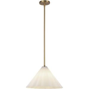 Serena 1 Light 13.63 inch Aged Brass Pendant Ceiling Light