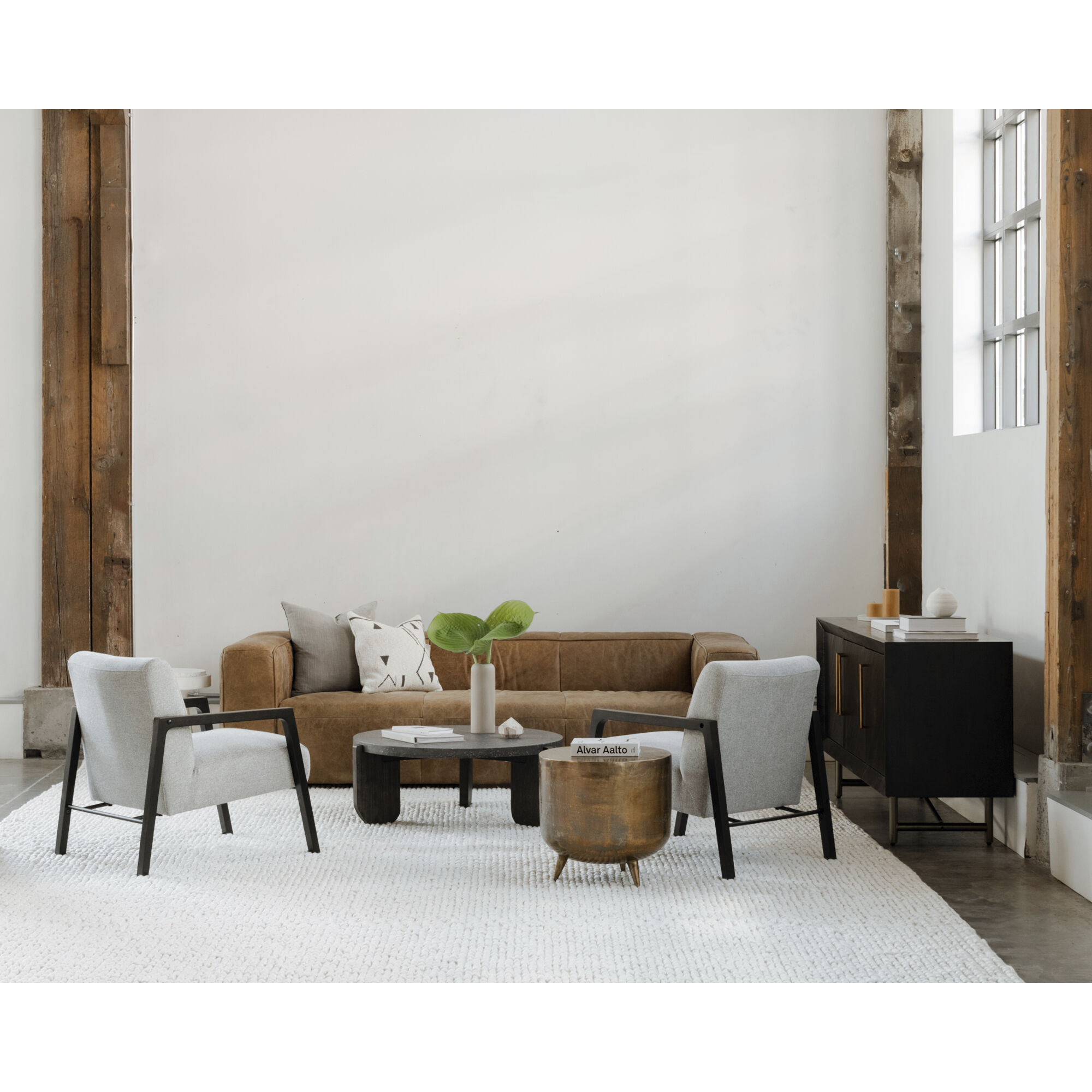 Bolton Brown Sofa in Cappuccino