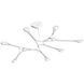 Abstraction LED 40 inch Satin White Pendant Ceiling Light