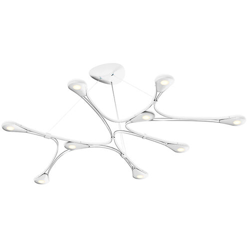 Abstraction LED 40 inch Satin White Pendant Ceiling Light