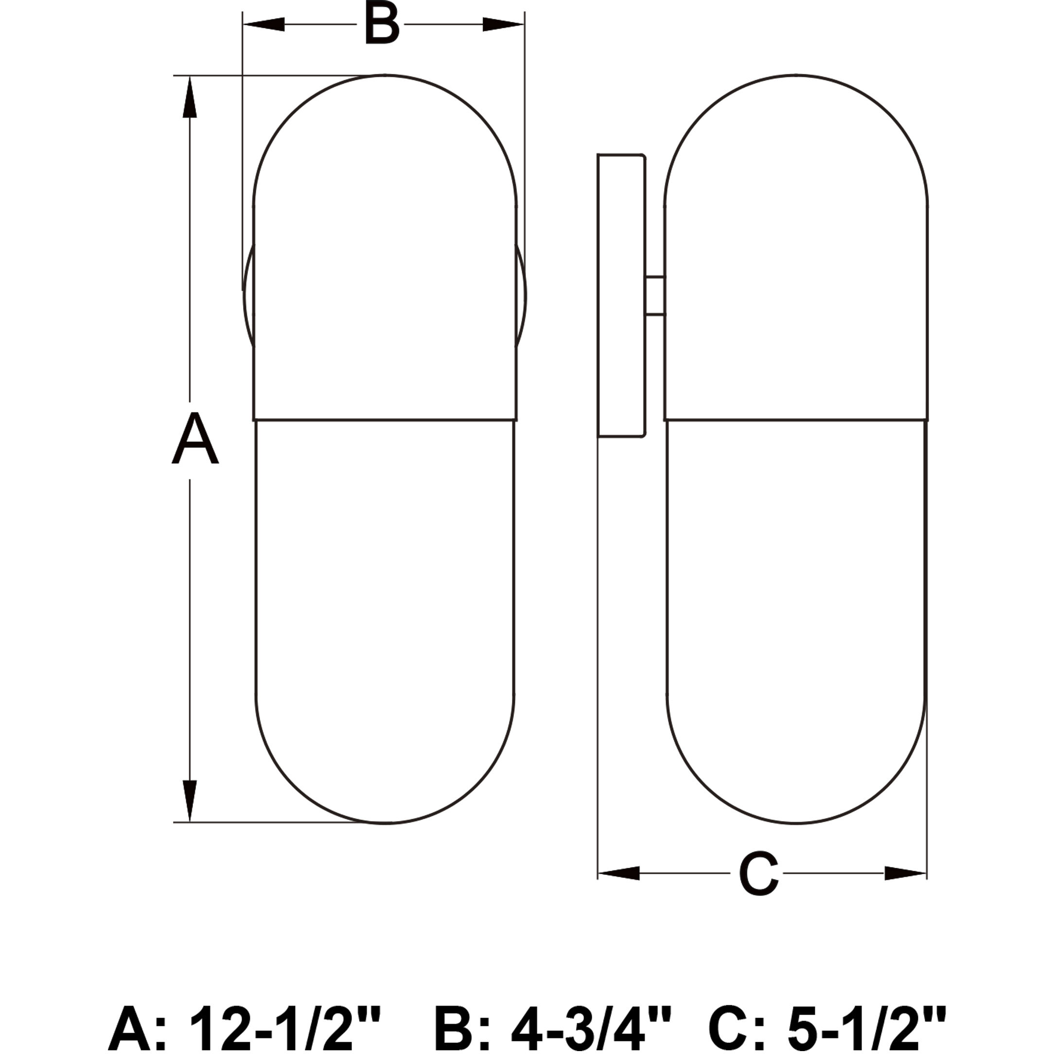 West Loop LED 12.5 inch Matte Black Outdoor Wall