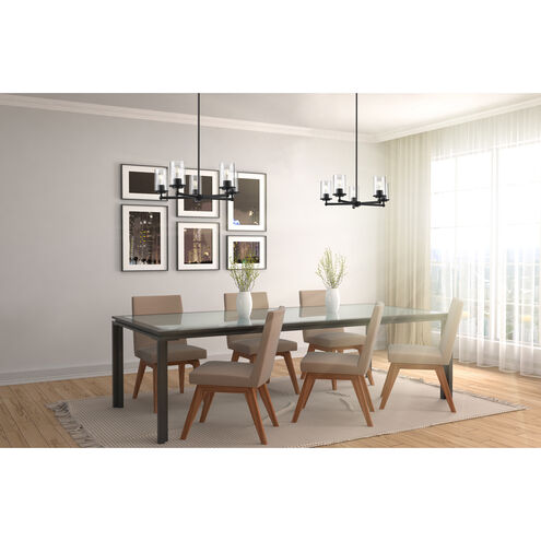 Thayer 5 Light 26 inch Matte Black Chandelier Ceiling Light
