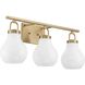 Mansfield 3 Light 24 inch Champagne Gold Vanity Light Wall Light