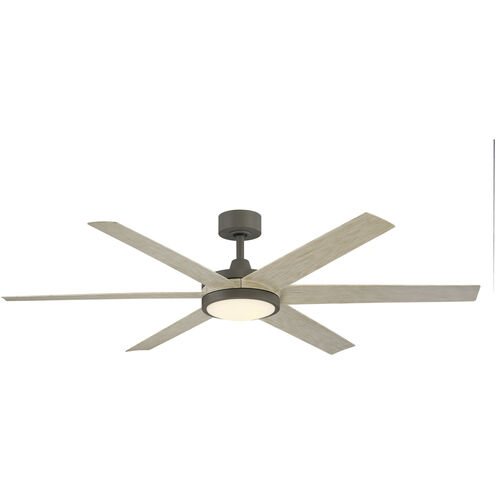 Brawn 64 inch Antique Graphite with Light Oak Blades Fan-Uni
