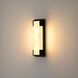 Standish 1 Light 16 inch Charcoal Black Outdoor Sconce