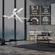 Knoll LED 18.5 inch Polished Chrome Semi Flush Mount Ceiling Light