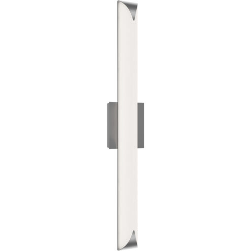 Straitaway LED 32 inch Brushed Nickel Bath Vanity & Wall Light in 2700K, dweLED