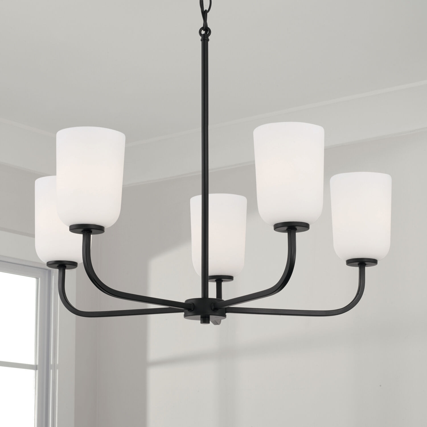 Lawson 5 Light 26 inch Matte Black Chandelier Ceiling Light