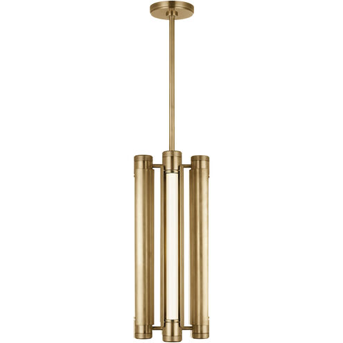Avroko Capa LED 10 inch Hand Rubbed Antique Brass Pendant Ceiling Light