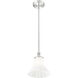 Fleur 1 Light 8 inch Brushed Nickel Pendant Ceiling Light