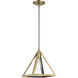 Pinnacle 1 Light 10 inch Antique Brass Pendant Ceiling Light